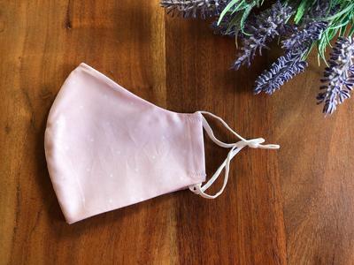 Face Mask - Dots Light Pink Cheap Fashionable