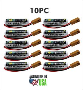 10PC LS14500-MER,LS14500-PR,Mitsubishi CR1, CR2, CR2A, CR3 Replacement Battery - Robot Controller PLC Logic Control Cheap Sale 2025 New