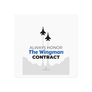 "Wingman Contract" Square Magnet Visit For Sale