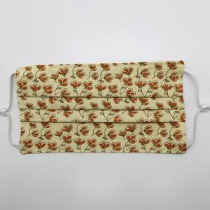 Autumn Flowers on Cream Face Mask with Adjustable Elastic Ear Loops Buy Cheap From China
