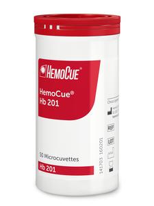 HemoCue<sup></sup> Hb 201 Microcuvettes - Vials (4x50, vial/canister). Order code 111716 2025 New For Sale