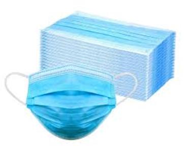 3 Ply Earloop Blue Face Masks 50 CT With Paypal For Sale