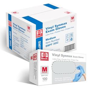 Basic Medical Synmax Vinyl Exam Gloves - Latex-Free & Powder-Free Disposable Glove - Medium, BMPF-3002(1000 Pcs) In China Sale Online