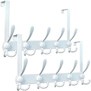 Encozy Over The Door Hooks,Coat Rack for Hanging Clothes Hat Towel (Heavy Duty White 2pcs) 2025 Cheap Pice