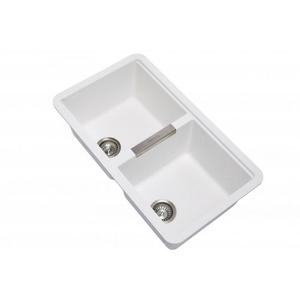 800 x 500 x 220mm Carysil Concrete Grey Double Bowl Granite Kitchen Sink Top/Flush Mount With Mastercard Online