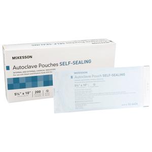 BOX/200: Sterilization Pouch McKesson Ethylene Oxide (EO) Gas / Steam 5-1/4 X 10 Inch Finishline Online