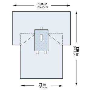 Abdominal Drape McKesson Laparotomy Drape 102 W X 76 W X 120 L Inch Sterile Outlet Nicekicks
