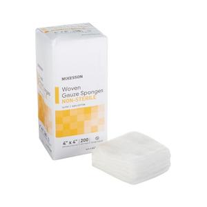 BG/200: Gauze Sponge McKesson Cotton 12-Ply 4 X 4 Inch Square NonSterile Discount Wholesale