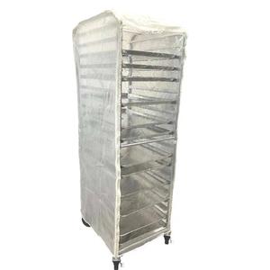 Bun Rack Cover, 21"W x 26.5"D x 63"H, All Clear PVC Panels Cheapest Pice For Sale