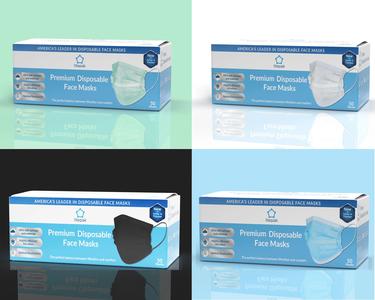 Litepak Multicolored Disposable Face Masks - 3 Ply Face Mask Variety Pack - Face Mask For Women/Men (4 Boxes of 50, Blue, Green, White, Black) Big Sale Cheap Online