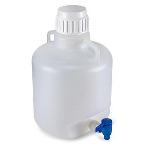 Carboy, Round with Spigot and Handles, PP, White PP Screwcap, 10 Liter, Molded Graduations, Autoclavable-7220010 Discount Cheapest Pice