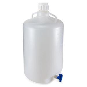 Carboy, Round with Spigot and Handles, LDPE, White PP Screwcap, 50 Liter, Molded Graduations-7270050 Buy Cheap Cheapest