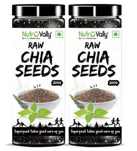 NutroVally Chia Seeds Loaded with Omega 3 & Calcium - Pack Of 2 Clearance Pirce Sale