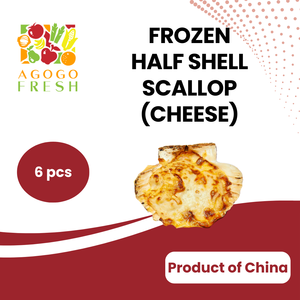 Frozen Half Shell Scallop with Cheese (6pcs) Outlet Good Selling