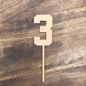 10cm 3 Number Cake Topper #3 ATH Discount High Quality
