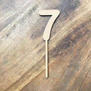 10cm 7 Number Cake Topper #7 AR Cheap For Cheap