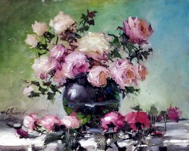 Roses In Vase In China