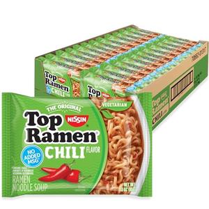 Nissin Top Ramen, Chili, 3 Ounce (Pack of 24) Buy Cheap Huge Surprise