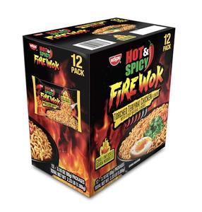 Nissin Fire Wok, Torched Teriyaki Chicken, Hot & Spicy Chile Infused Asian Noodles, 12 Pack Best Wholesale Online