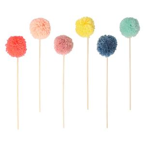 Multi Pompom Cake Toppers Sale High Quality