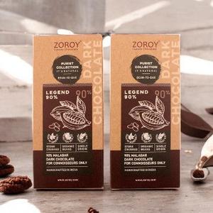 ZOROY Craft Bean to Bar Purist Collection, Legend 90% Organic Beans Dark Chocolate bar, Pack of 2, 58gms Each - 116Gms Pay With Visa For Sale