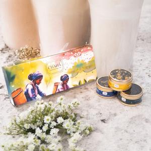 ZOROY Chaha Tea Hamper of 3 Assorted Green teas, Contains Blue Pea flower green tea, Chamomile blended green tea and Plain green tea. Net Weight 40g. A great Sampler gift pack for Tea Lovers Outlet Factory Outlet