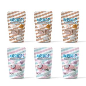 Assorted Fruit & Salted Caramel | 60 grams x 6 Packs | Veg Marshmallow | Marshmelts Best Place Sale Online