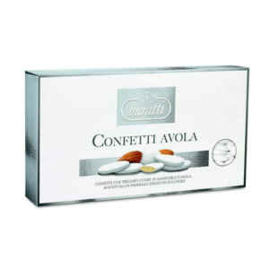 Avola Sugared Almond Silver confetti drages - 1kg box BURATTI Outlet Extremely