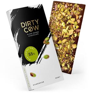 Dirty Cow Pistachi Yo! Plant Based Chocolate Bar 80g Outlet Popular