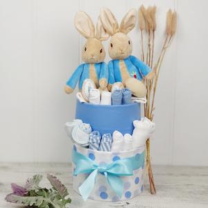 Peter Rabbit Twin Boys Premium Nappy Cake Buy Cheap Discount