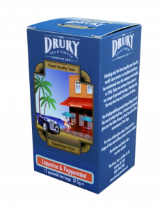 Drury Liquorice and Peppermint Pyramid tea (180 bags) Free UK Delivery Latest Collections Sale Online