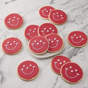 4" Red Smiley Cookies Cheap Hot Sale