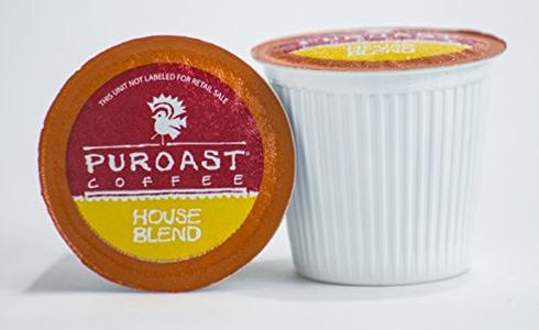 Puroast Low Acid Coffee| House Blend Single Serve Pods | Medium Roast | High Antioxidants & High pH |No Bitter Aftertaste | Reduced Heartburn & GERD Friendly | 96 Count - Compatible with Keurig Brewer Visit New