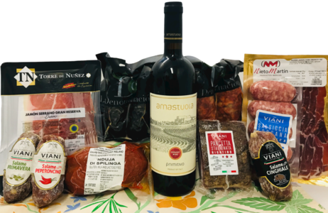 14. Meat and Organic Wine Food Box Outlet Supply
