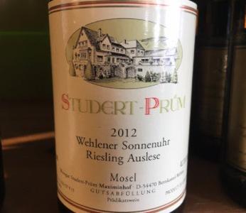 2012 Riesling Auslese, Studert Prum Wehlener Sonnenuhr Cheap Sale Outlet
