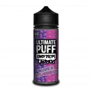 Grape & Strawberry Candy Drops By Ultimate Puff E-Liquid 100ml Shortfill Free Shipping With Mastercard