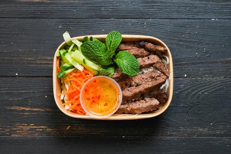 Beef Vietnamese Salad Bowl (GF)(DF) Free Shipping Fast Delivery