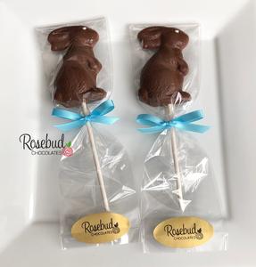 12 BUNNY Chocolate Lollipops Candy Easter Rabbit Spring Party Favors Cheap Discounts