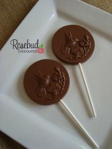 12 HUMMINGBIRD Chocolate Lollipops Candy Party Favors Looking For Sale Online