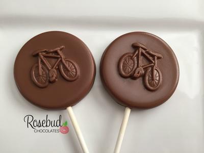 12 BICYCLE Chocolate Lollipop Candy Party Favors Buy Cheap Low Cost