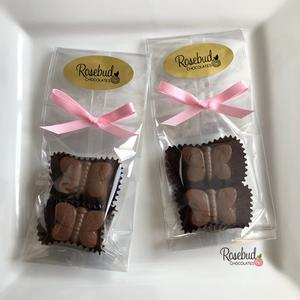 12 BUTTERFLY Solid Chocolate Candy Birthday Party Favors Classic