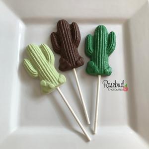 12 CACTUS Chocolate Lollipop Candy Party Favors Birthday Wedding Outlet Discount Sale