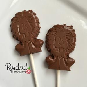 12 LION Chocolate Lollipop Candy Party Favors Sale Purchase