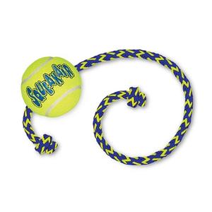KONG SQUEAKAIR BAL MET TOUW GEEL / BLAUW 52X6.5X6.5 CM Sale Low Cost