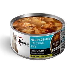1st Choice Healthy Skin & Coat Grain Free Salmon Flakes Wet Cat Food 24x85g Geniue Stockist Cheap Pice