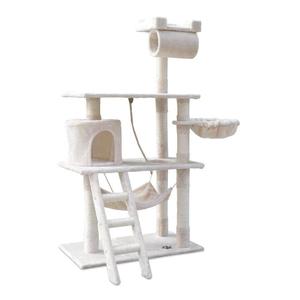 158cm Cat Tree Scratching Post Scratcher Pole Gym Toy House Furniture Multilevel - beige Sale Low Shipping Fee