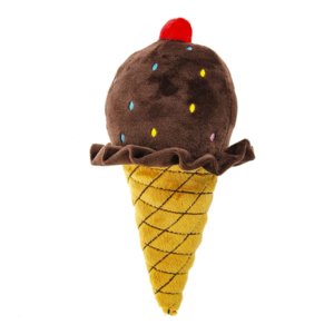 10" Ice Cream Cone Plush Dog Toy Cheap 2025 Newest
