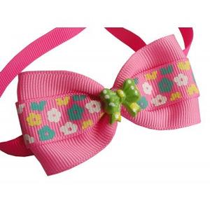 Adorable Pink Flower Dog Bow Tie Limited Edition Online