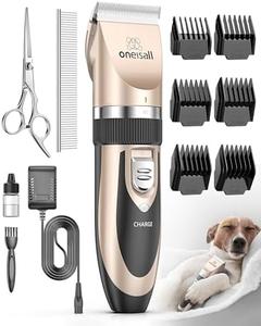 oneisall Dog Shaver Clippers Low Noise Rechargeable Cordless Electric Quiet Hair Clippers Set for Dogs Cats Pets Buy