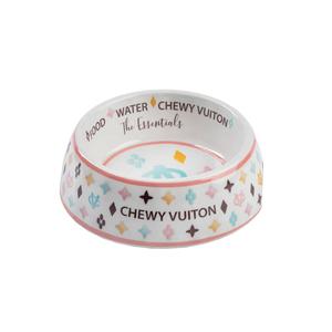 White Chewy Vuiton Bowl Small Cheap Professional
